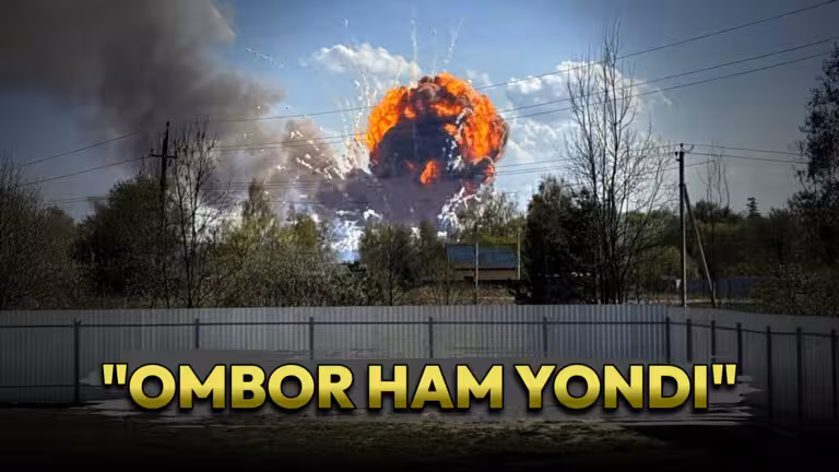 Rossiyaning eng yirik o‘q-dori omborlaridan biri portladi (video)