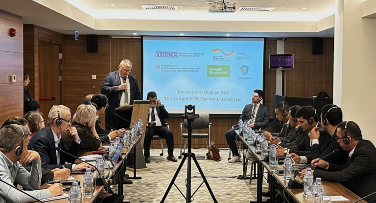 OSCE and GIZ support Uzbekistan in advancing environmental policy through strategic assessments workshop 