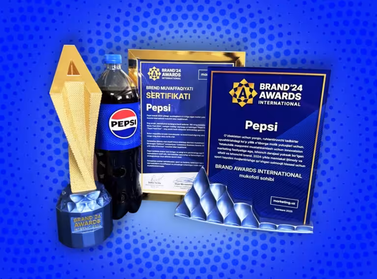Pepsi ва Lipton Ice Tea халқаро Brand Awards International 2024 мукофотига сазовор бўлишди