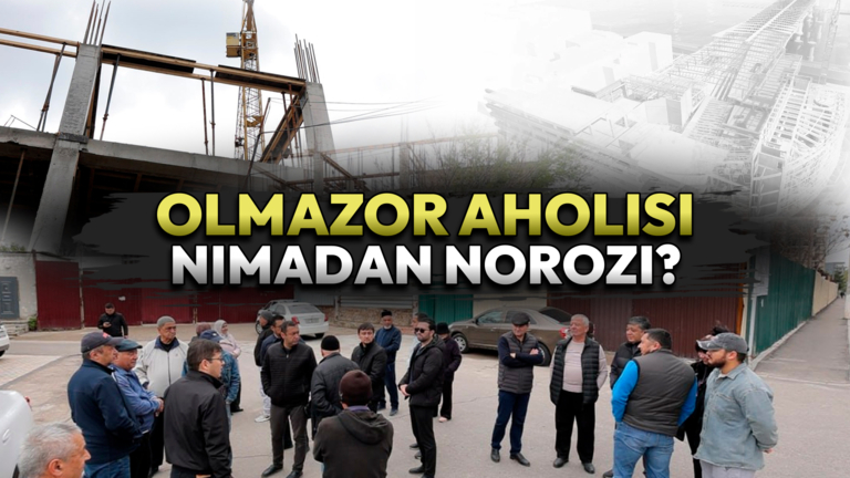 “Qorasaroy” turar joy majmuasi aholisi hududda ko‘p qavatli uy-joylar qurilayotganidan norozi. Aholiga ko‘ra bu uylarning qurilishi noqonuniy hisoblanadi