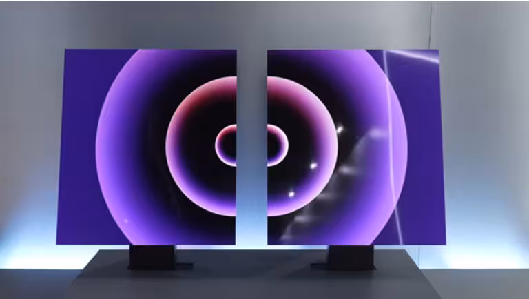 LG икки қисмга ажраладиган рамкасиз телевизорни тақдим этди