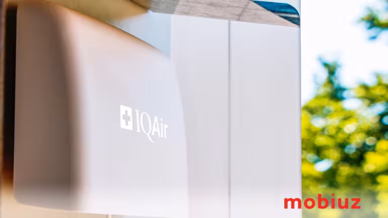 Mobiuz IQAir ҳаво сифати датчигини ўрнатди