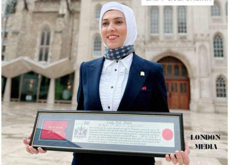Guli Xonim Shayx “London shahri erkin fuqarosi” unvoni bilan taqdirlangan birinchi o‘zbek ayoli bo‘ldi