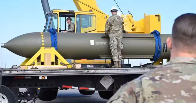 Erondagi obyektlarga zarbada qo‘llanilgan GBU-57 bombasi