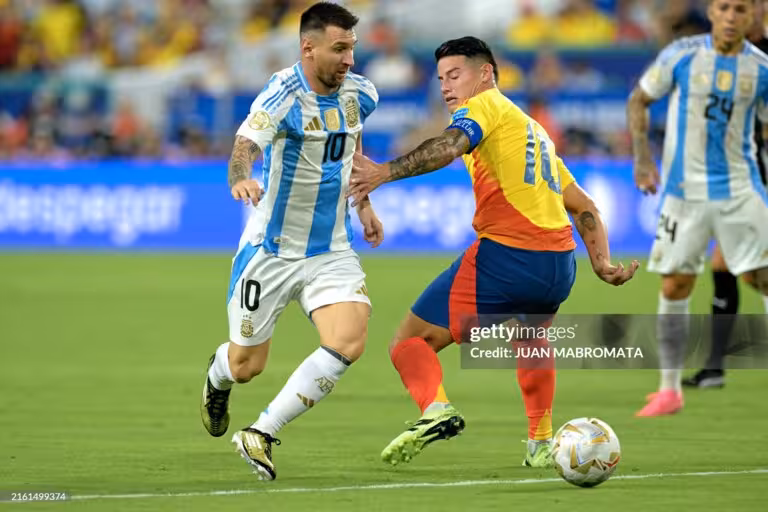 Messi va Xames Rodriges maydonda og‘zaki “jangga” kirishdi (video)