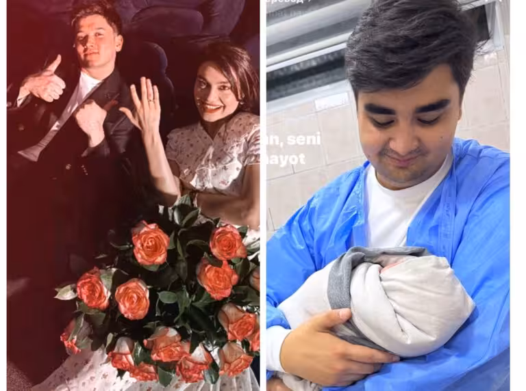Instagram: Rixsitilla Abdullayev nevarali bo‘ldi, Rashid Xoliqov o‘g‘liga qimmatbaho avtomobil sovg‘a qildi, Shahlo Alijonovaga Marry me tashkillashtirishdi