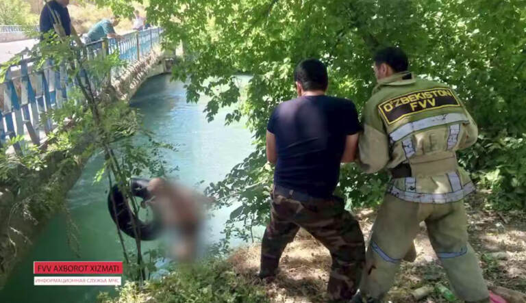 Қибрайда фуқаро эҳтиётсизлиги оқибатида Бўзсув каналига тушиб кетди 