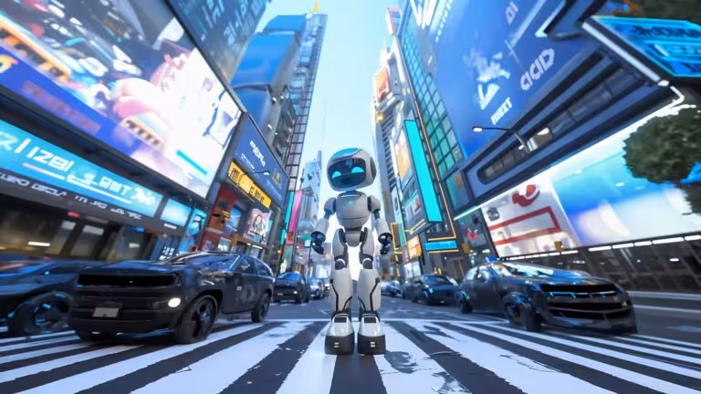 AQSHda 2 qiz odamsimon robotga yo‘lni kesib o‘tishga yordamlashdi (video)