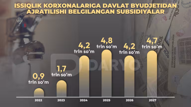 O‘zbekistonda issiqlik taʼminotini davlat tomonidan subsidiyalash qachon to‘xtatilishi aytildi
