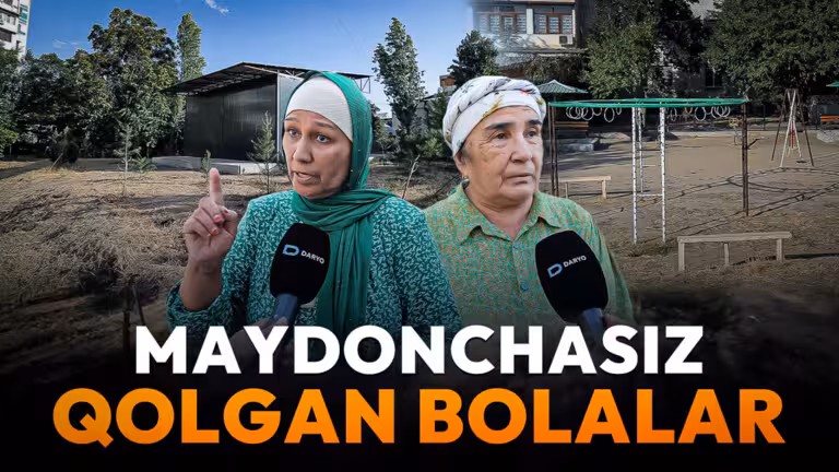 “Hech kimdan qo‘rqmayman” — Toshkentda tadbirkor bolalar maydonini egallab oldi, aholi norozi 