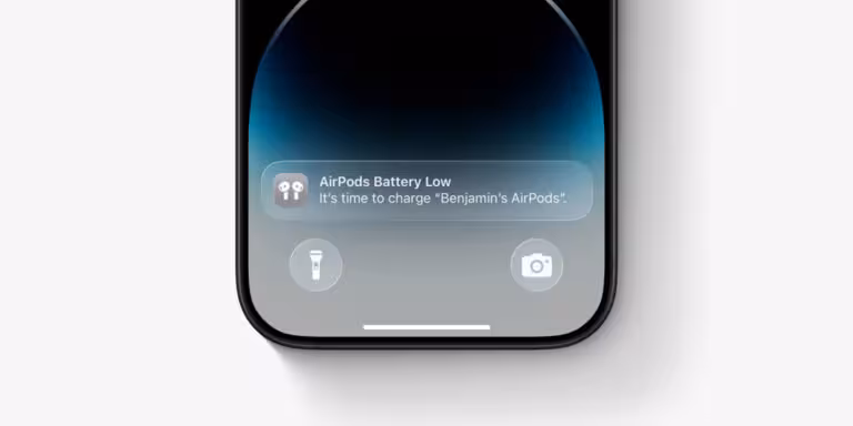 iPhone endilikda AirPods quvvati tugayotgani haqida oldindan xabar beradi