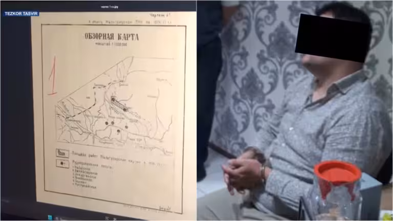  Самарқандда олтин маъданлари жойлашган махфий хариталарни сотмоқчи бўлган шахс қўлга олинди