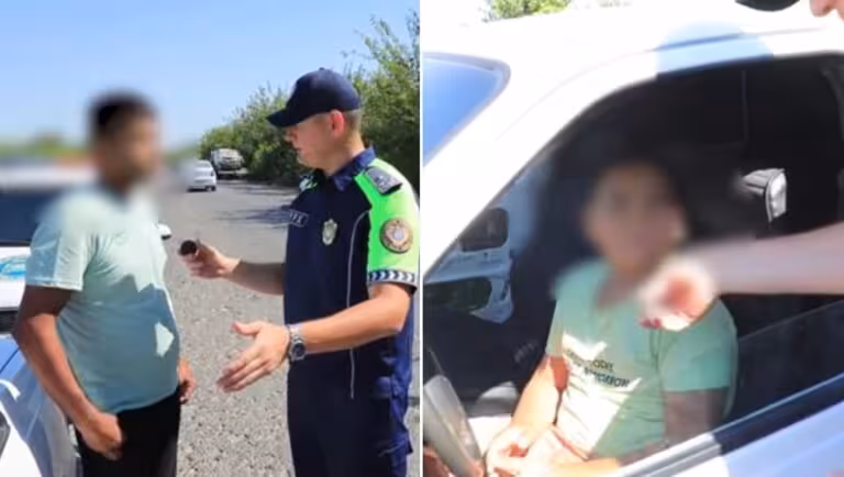 В Джизаке приняты меры в отношении отца, доверившего управление автомобилем пятикласснику
